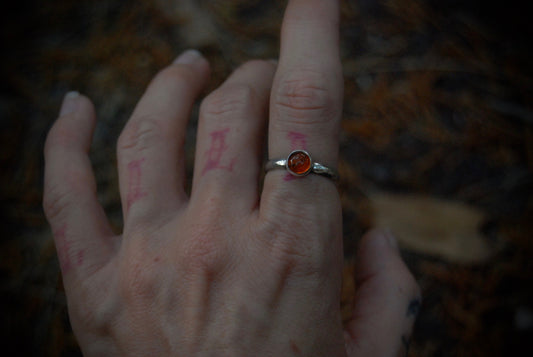 Amber Stack Ring SZ- 6.75