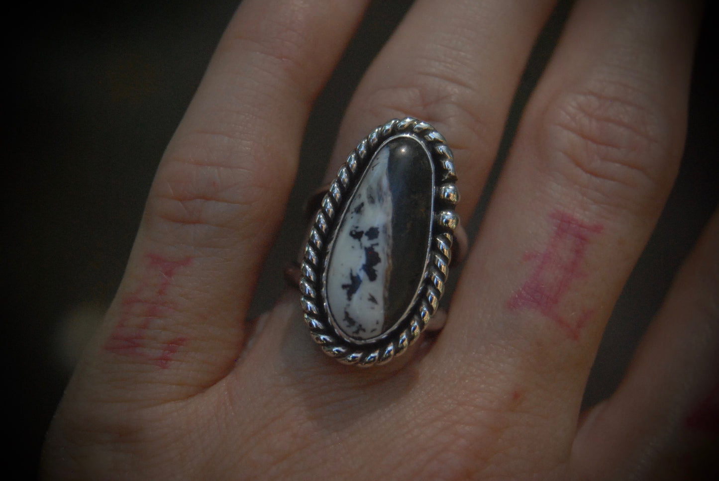 Pilar White Buffalo Ring sz-5