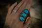 Sleeping Beauty Nugget  Ring sz- 8