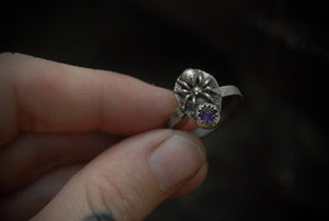 amethyst spider ring |size- 7.5|