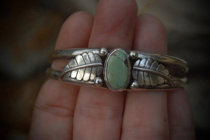 Turquoise Leaf Cuff