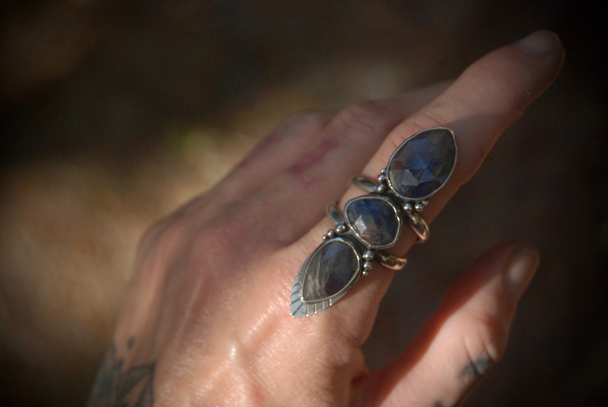 Oceans Sapphire Ring sz-8
