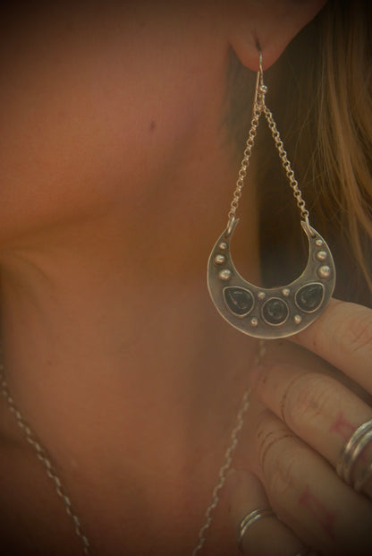 Moon Drop Earrings