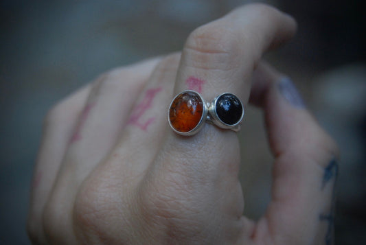 Amber and onyx stack set