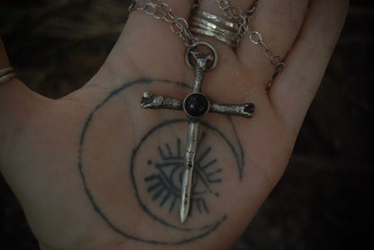 bone dagger necklace