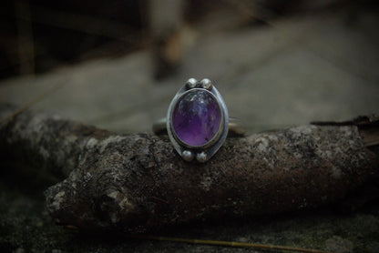 amethyst shade ring |size-6.5|