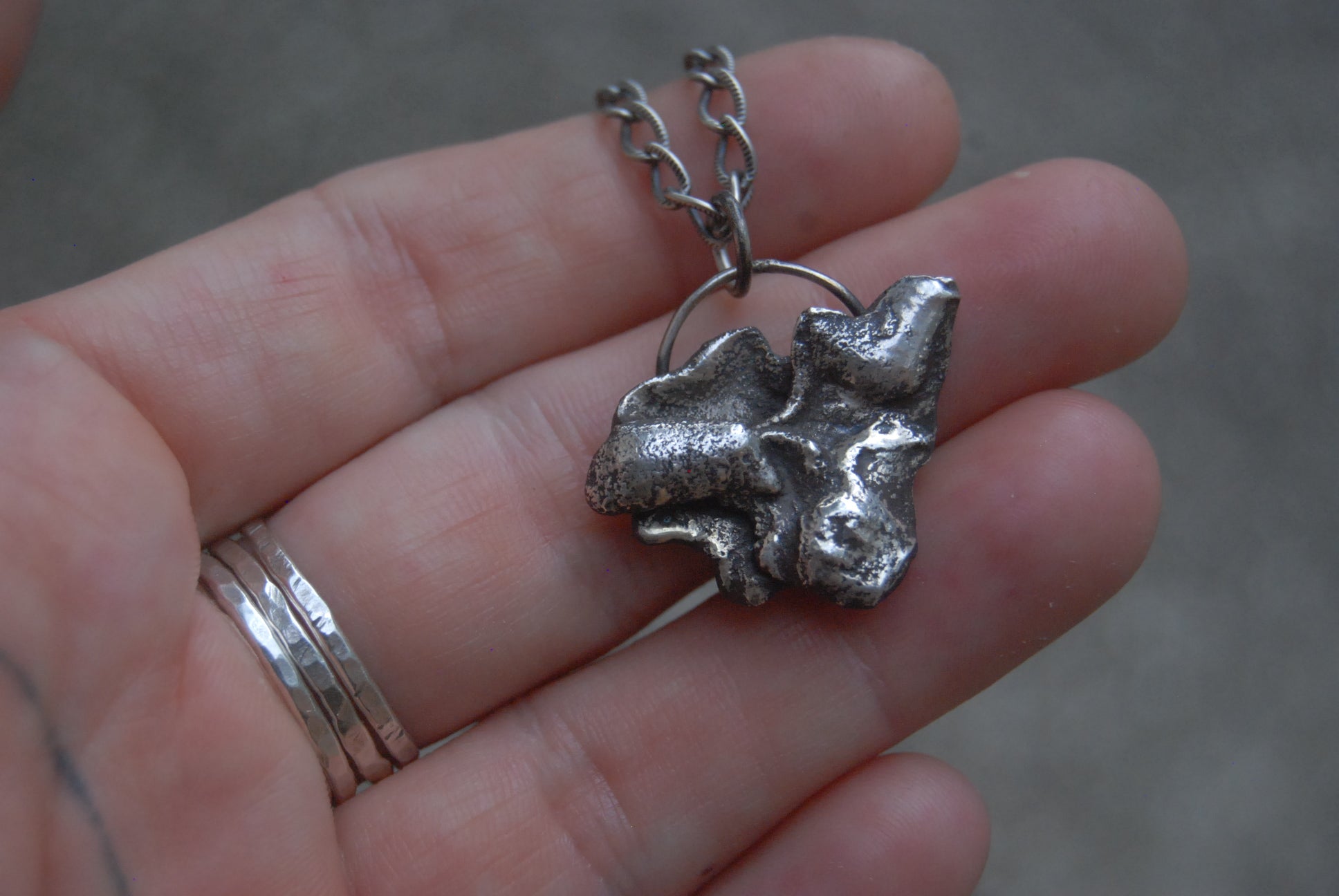 Small silver nugget aka anxiety reliever