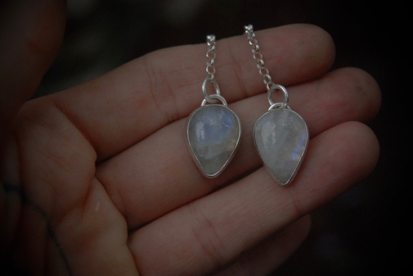 Moonstone Drop Earrings