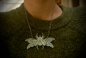 Chalcosoma Chiron Beetle Necklace