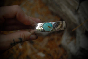 Wide Turquoise Cuff SZ-S/M