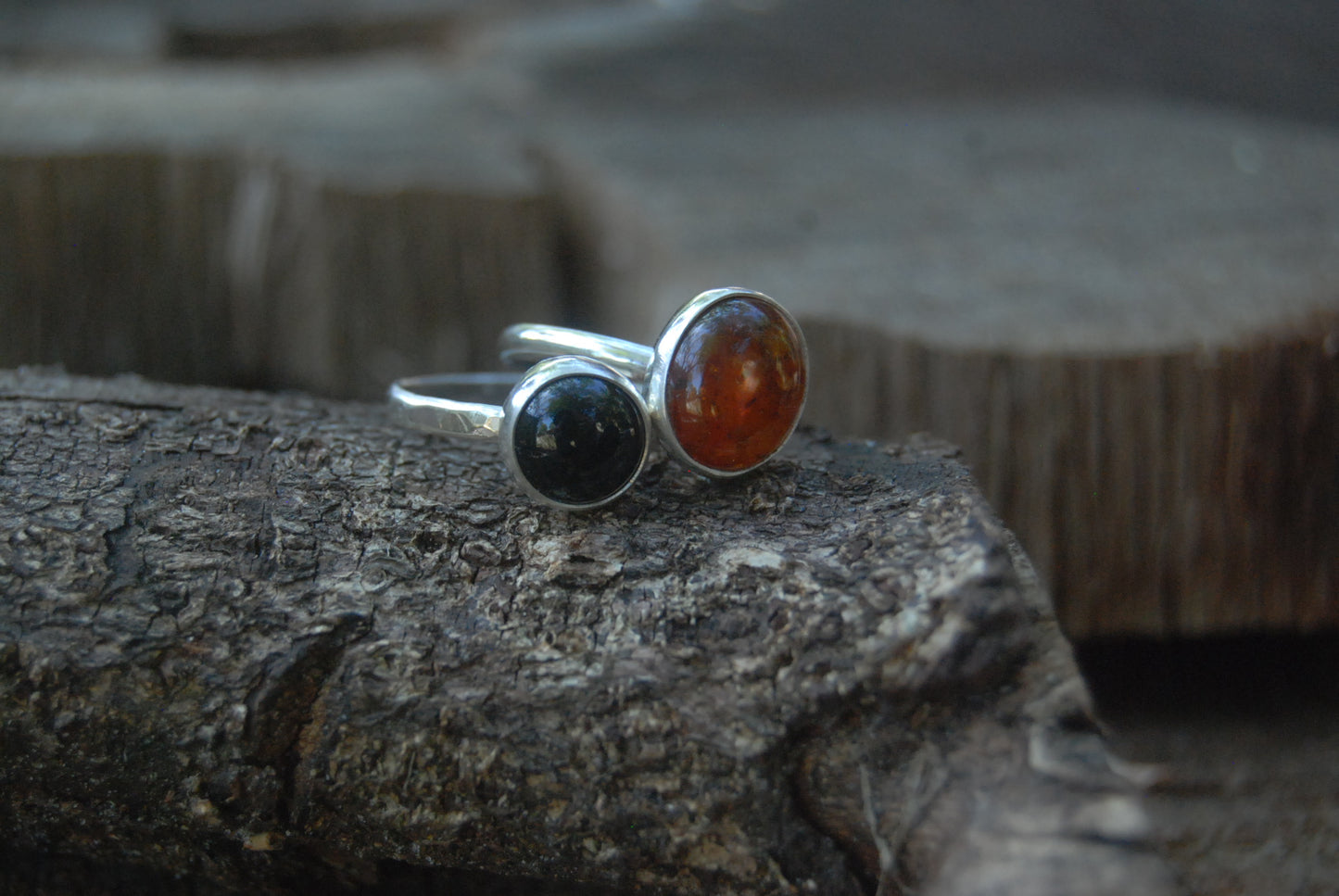 Limited Amber stack rings