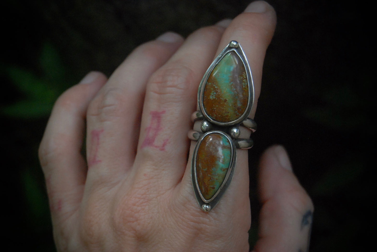 Turquoise statement ring