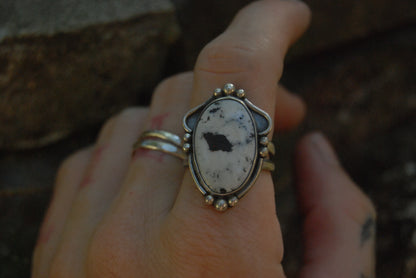 Vintage Style Oval Ring Sz- 7