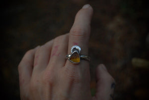 Amber Moon Stack Ring SZ- 8.75