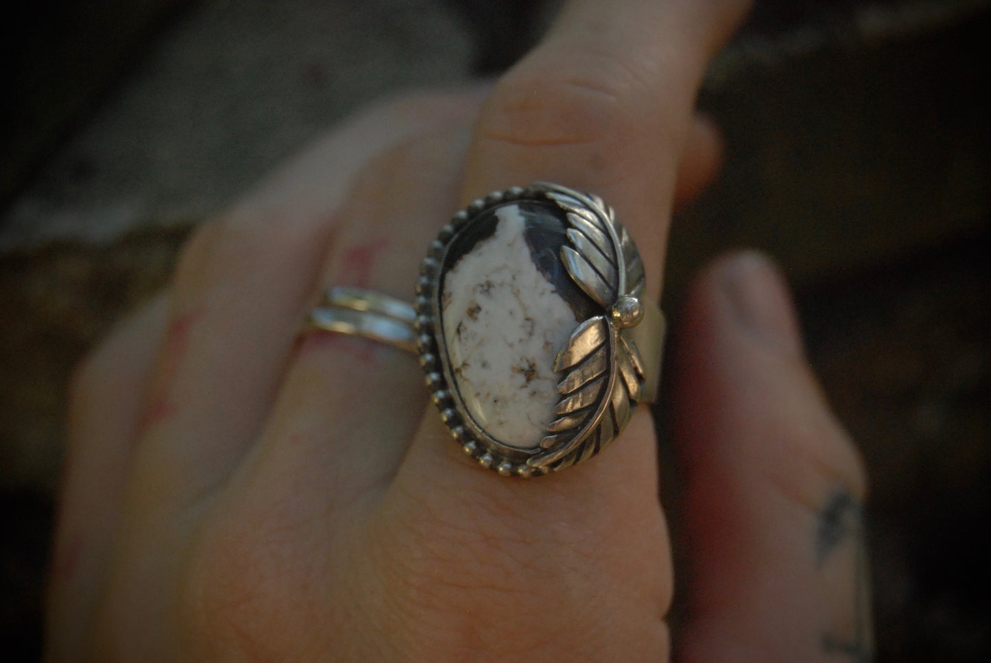 Classic Leaf Ring Sz-7