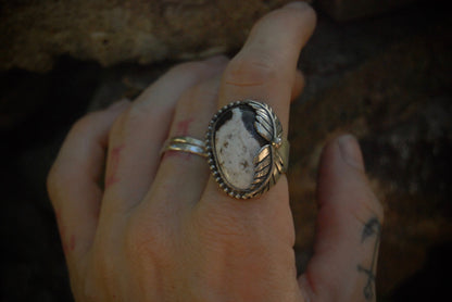 Classic Leaf Ring Sz-7