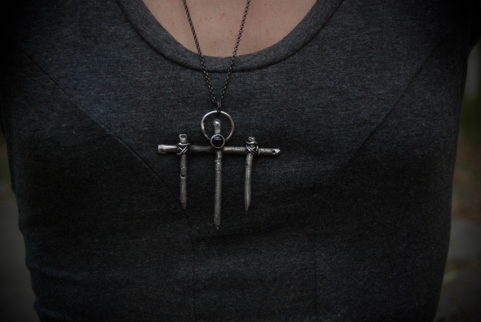THE COVEN- Spike stick pendant