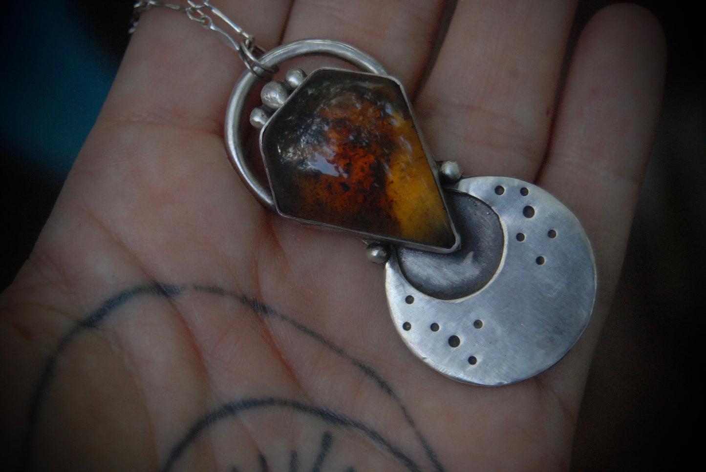 Amber My Moon Necklace