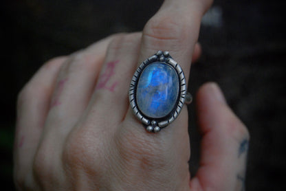 Moonstone statement ring