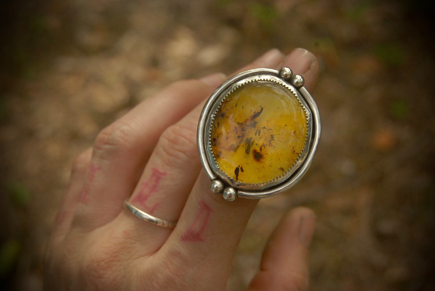 Amber oval sz-5