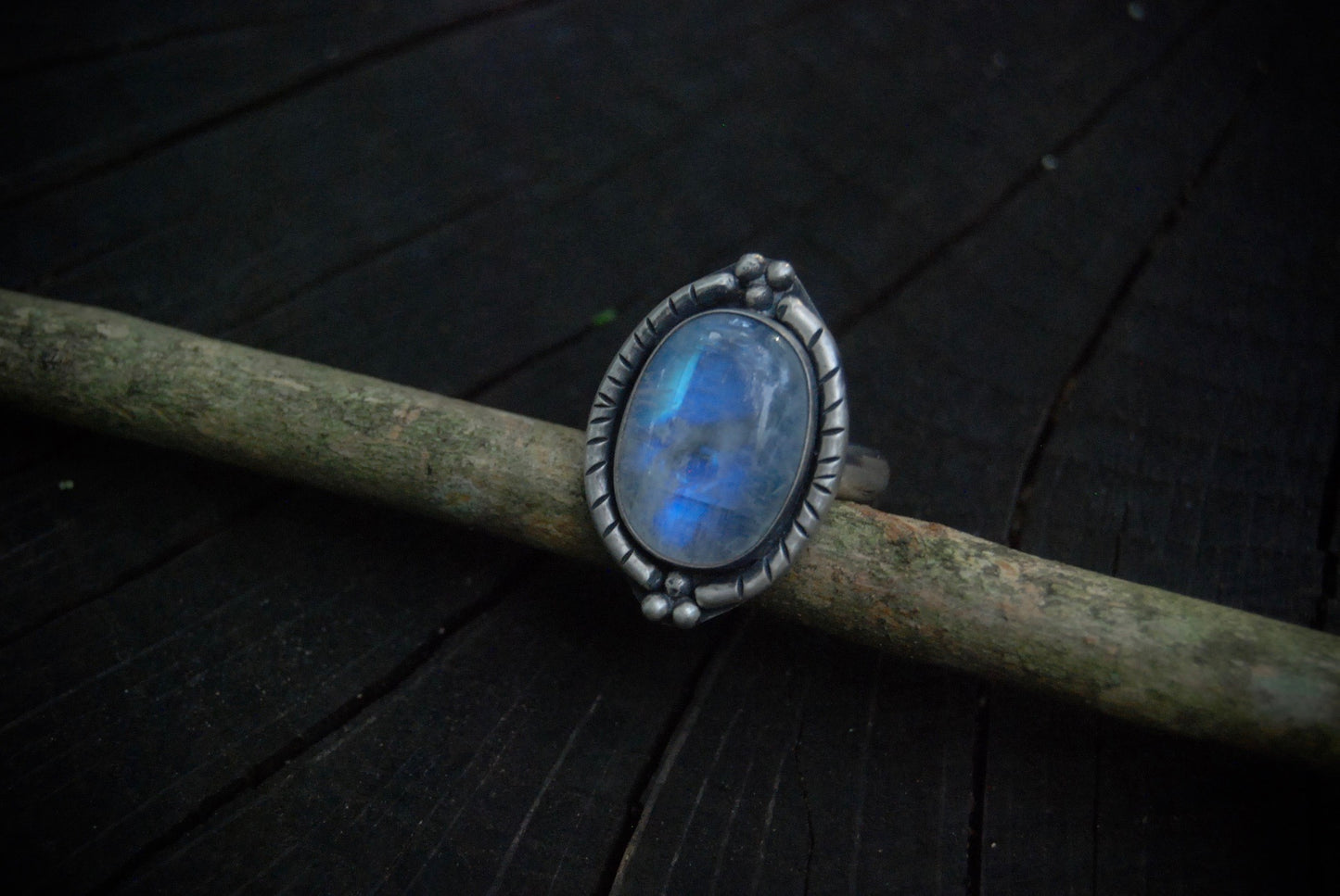 Moonstone statement ring