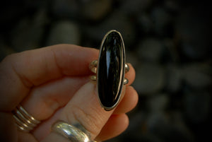 Onyx Slender Ring sz-4