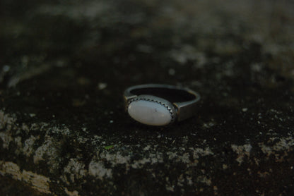 White Buffalo Stack Ring Sz- 7