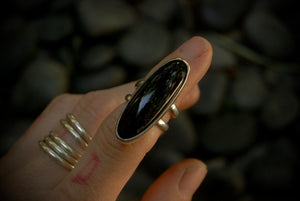 Onyx Slender Ring sz-4