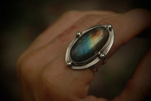 Rainbow Lab Ring sz-7