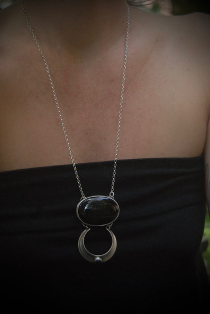 Onyx Moon Necklace