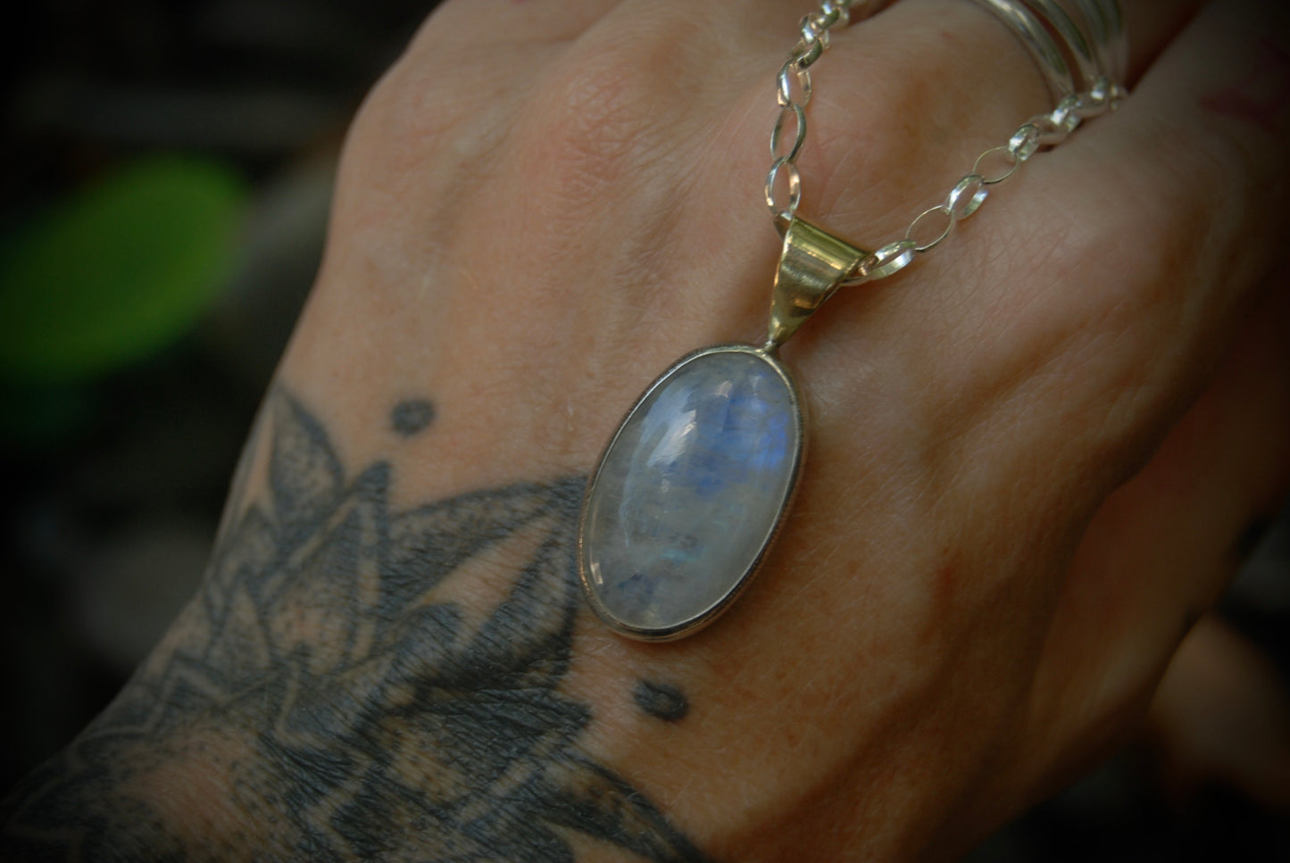 Simple Moonstone Necklace