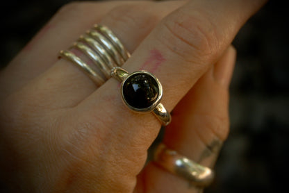 Onyx stack Ring sz-7.75