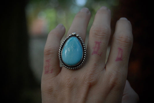 Kingman Turquoise Ring SZ- 6