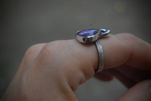 my darling moon, amethyst ring |size-7.25|