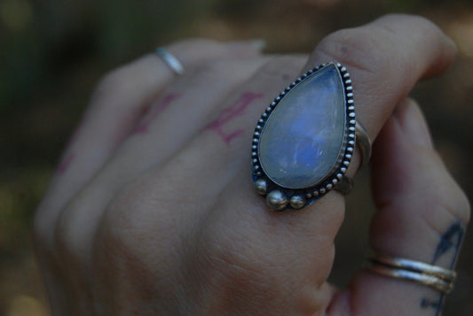 Siren- Angelic drop ring