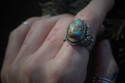 winter blues- Little leaf ring