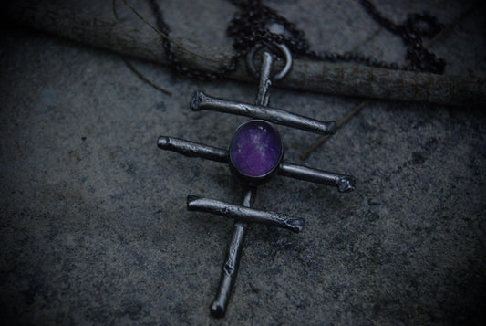 THE COVEN- Witch sticks protection pendant