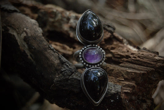 amethyst night ring |size-6.25|