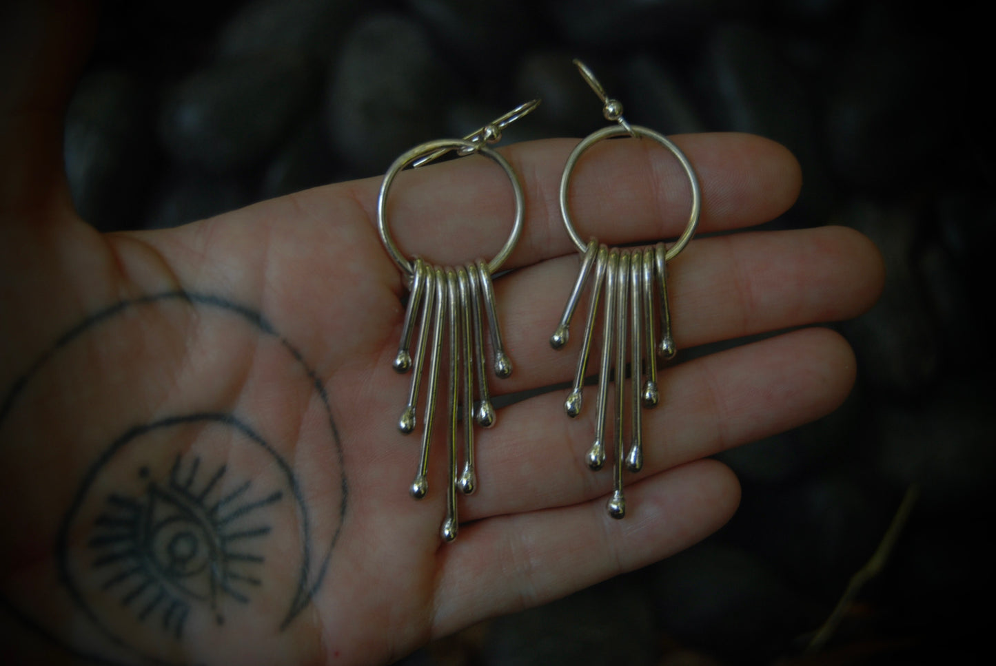 Sterling Silver Fringe Earrings