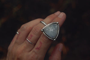 Triangle Moonstone Ring sz- 5.75