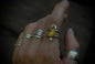 Amber Moon Drop Ring sz-7.25