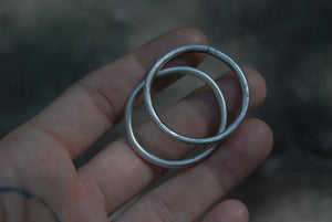 8 gauge hammered hoops