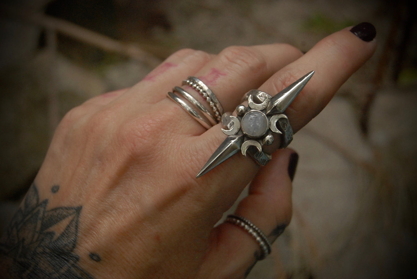 Moon Chaser Ring sz- 6.75