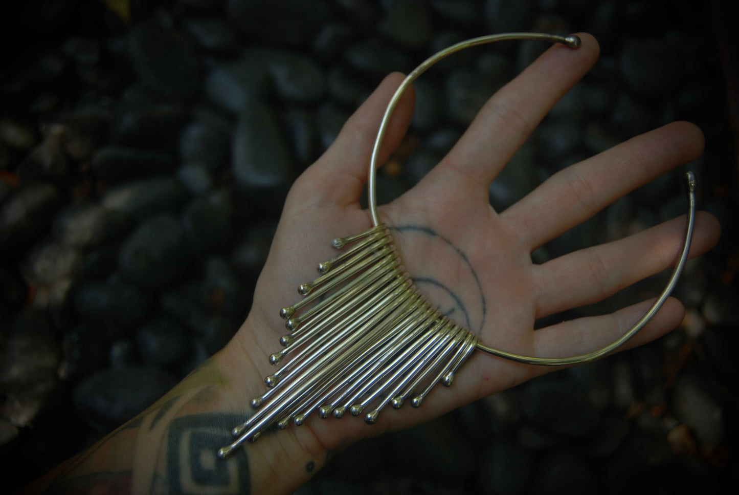 Sterling Silver Fringe Collar