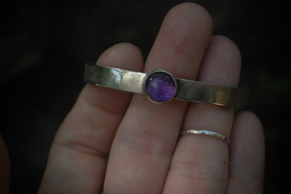 amethyst stacking cuff