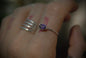 tiny amethyst stack ring |size-7|