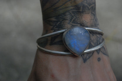 Large moonstone cuff