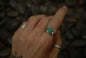 Turquoise Thick Band Ring sz7.5