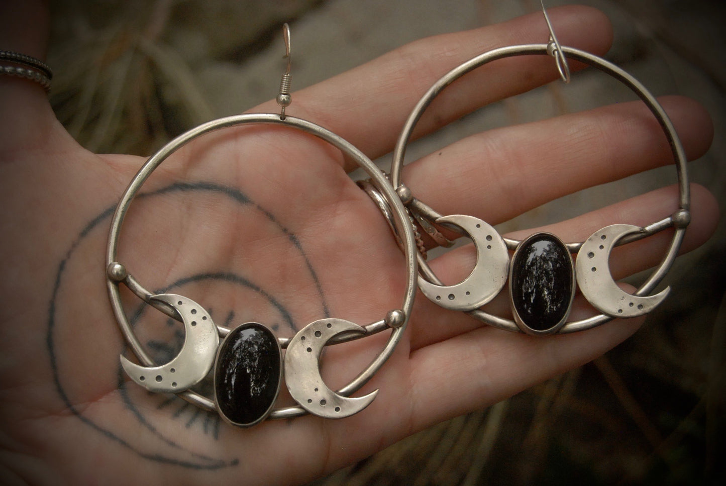 The Dark Moon Earrings