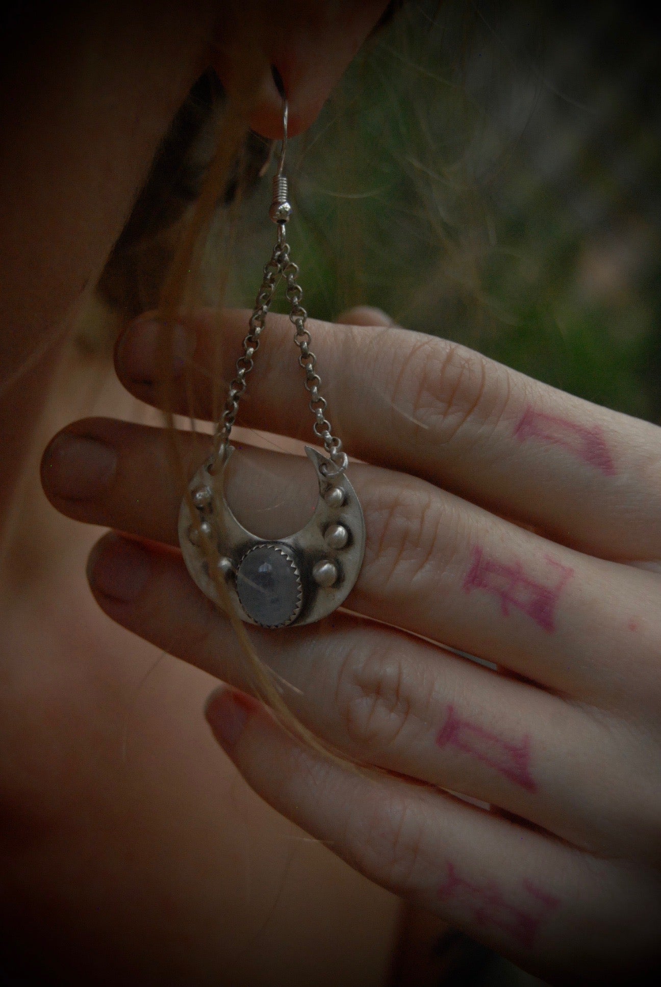 Moon Drop Earrings